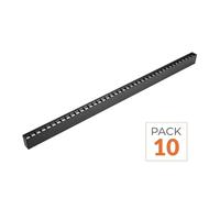 Pack de 10 - Réglette Suspendue LED 120cm 35W Noir - Blanc Neutre 4000K - 5500K
