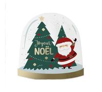 Pack de 10 Serviettes en Papier en forme de Boule à Neige de Noël