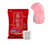 Pack de 10 Spa pour Pieds aux Herbes avec Bassine Pliable - Mélange de Plantes Naturelles avec Armoise et Safran, Bain d'Aromathérapie Relaxant(Saffron,1 bag)