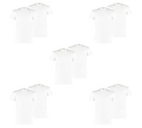 Pack De 10 T-Shirts Puma Basic Pour Hommes À Col Rond