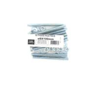 Pack de 10 Tiges Filetées M8 BATIFIX diamètre 8 x 100mm
