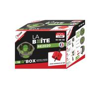 Pack de 100 boîtes d'encastrement - 1 poste - Ø 67 mm - Profondeur 40 mm - Avec scie cloche - R'Box - 500100 - Bizline