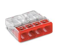 Pack de 100 Bornes WAGO 2273-204 - 4 x 0,5 à 2,5mm²