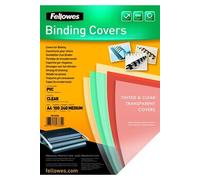 Pack de 100 Couvertures de reliure en PVC 240 microns Transparent