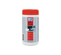 Pack de 100 lingette nettoyante - boite distributrice - pour carters plastiques dordinateurs et de périphériques informatiqu