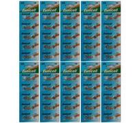 Pack de 100 Piles AG6 bouton plates 1,5V 370 / 171 / 371A / LR920 / LR921 / LR69 / TR920 / SR921 / SR921W / SR69 / CX69 / GP71 / S21 - IRIOS -