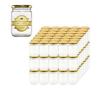 Pack de 100 Pots à Confiture en Verre Vides 212 ml- Bocaux en verre, Bocaux pour Conserves et Confitures, Pot a Miel en Verre, Pot a Yaourt, Pot Sauce- Marriage
