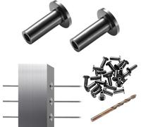 pack de 101 gaines en acier inoxydable T316 pour câbles métalliques de 1/8 de pouce - Kit de gaines inoxydables pour câbles métalliques - Accessoires de sécurité professionnels