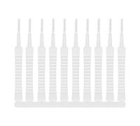 Pack de 10x Brosses de Nettoyage Nylon pour Smartphone Ports de Charge Blanc