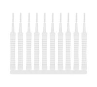 Pack de 10x Brosses de Nettoyage Nylon pour Smartphone Ports de Charge Blanc