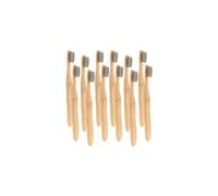 Pack de 12 brosses à dents antibactériennes en bambou