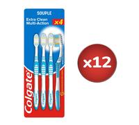 Pack De 12 - Brosses À Dents Colgate Multi-Action Souple