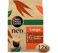 Pack de 12 capsules café Neo par Dolce Gusto Nescafé Lungo Marron G