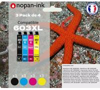 Pack de 12 Cartouches compatible pour Epson 603XL Noir & Couleurs
