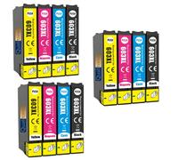 Pack de 12 Cartouches compatible pour Epson 603XL Noir et Couleurs Qualitoner