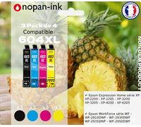 Pack de 12 Cartouches compatible pour Epson 604XL Noir & Couleurs