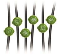 otio - pack de 12 clips d'identification des câbles - 760003