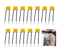 Pack de 12 Condensateurs de Sécurité X2 0.33µF 275V, Suppression des Condensateur Antiparasite, Haute Performance, pour Appareils Électroniques, Ménagers, et Systèmes de Refroidissement