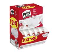 Pack de 12 correcteurs à sec Eco Flex Pritt largeur 4,2 mm longueur 10 m + 4 offerts