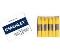 Pack De 12 Crayons De Cire Nº4, Jaune