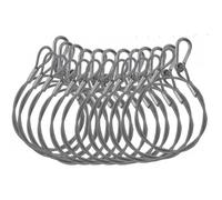 PACK 12 ELINGUES 4MM 85CM ARGENT