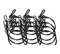 Pack De 12 Elingues De Sécurité 4 mm 85 cm Noir