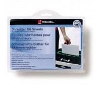 Pack de 12 feuilles prélubrifiées - destructeur de documents - Rexel