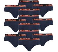 Pack De 12 Head Slip Homme Basic Noir Bleu/Orange Bleu/Noir Coton/Élasthanne