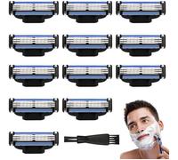 Pack de 12 lames de rasoir compatibles Mach 3 compatibles avec les lames de rasoir Conception respectueuse de la peau Mach 3 pour