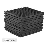 Pack de 12 mousses acoustiques pour Studio, 30x30cm, pour isolation phonique, adaptées aux studios d'enregistrement, salles de contrôle, stand Vocal