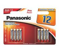Pack de 12 Piles Alcaline LR03 Micro AAA Panasonic Pro Power