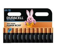 Pack de 12 Piles alcalines Duracell Optimum MN1500 AA 1,5V Noir et Orange Noir et Orange G