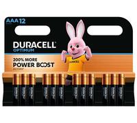12 Piles Alcalines AAA / LR03 Duracell Optimum