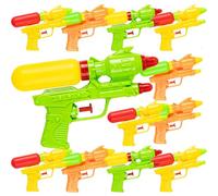 Pack de 12 Pistolets à Eau pour Enfants 16cm, Ensemble de Pistolets à Eau en Plastique, Rechargeables, Jouets d'été, Cadeaux d'anniversaire, Piscine, Plage