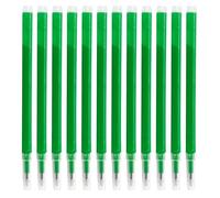Pack de 12 Recharges Effaçables Bleues 0,7mm de Haute Qualité, Compatibles avec Stylos Pilot FiXion, Longue Durée d'Écriture de 400m, Encre Thermosensible (vert, 0.7mm)