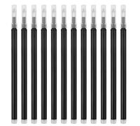Pack de 12 Recharges Effaçables Noir 0,7mm de Haute Qualité, Compatibles avec Stylos Pilot FiXion, Longue Durée d'Écriture de 400m, Encre Thermosensible (Noir, 0.7mm)