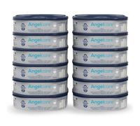 Angelcare - Dress Up - Recharges Octogonales pour Poubelle à Couche Dress Up/Essential - Anti Odeurs Et Grande Capacité - Lot de 12