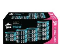 Tommee Tippee Recharges de Poubelle à Couches pour Twist & Click et Sangenic TEC, Lot de 12