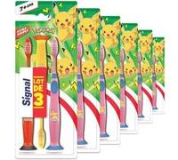 Pack de 12 Signal Brosse à Dents Junior 7 + Ans Pokémon Extra Souple x3 G