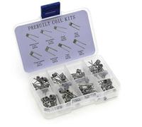 Pack de 120 bobines pre-assemblees, kit de bobines de fil de resistance 8 en 1 avec 0,3 / 0,35 / 0,45 / 0,5 / 0,8 pour RDA, RBA, RDTA, 120 pieces