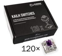 Glorious Gaming 120 switches Kailh pour Clavier mécanique (Purple) - Tactile et Doux, Force d’Activation 50 g, switches Pro, Support 3 Broches, compatibles SMD-LED - Kailh Purple