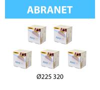 Pack de 125 disques abrasif Abranet Ø 225 mm P320 MIRKA