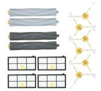 Pack de 14 Kit d'accessoires de rechange pour iRobot Roomba 800 et 900 Series 805 860 861 864 866 870 880 890 891 894 960 961 964 966 980 Aspirateur-- Brosse pour extracteur de débris sans enchevêtrem