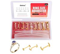 Pack de 15 ajusteurs et réducteurs de taille de bague, ensemble de tailleur invisible pour bagues trop larges, 2 styles 6 tailles en spirale & 3 tailles en garde métallique, empêche les bagues de