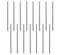 Pack De 15 Recharges En Métal Noir, Recharges De Remplacement Pour Stylo À Bille, Accessoires Pour Stylo À Bille, Fournitures D'Apprentissage Et De Bureau