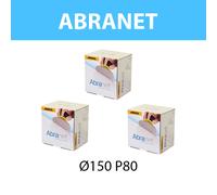 Pack de 150 disques abrasif Abranet Ø 150 mm P80 MIRKA