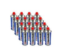 ALPENTECH - Pack de 16 Cartouches Gaz Butane 250 g - Clipsables Anti-Fuite (TUV/UN2037) - Usages : Réchaud, Camping, Chalumeau, Lanterne et Désherbage.