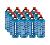 KEMPER - Pack de 16 Bouteilles de gaz Cartouche de gaz 227g butane UN2037 Bonbonne pour appareils à gaz