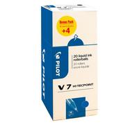 Pack de 16 stylos bleus Pilot Hi-Tecpoint V7 + 4 offerts