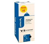 Pack de 16 stylos noirs Pilot Hi-Tecpoint V5 + 4 offerts